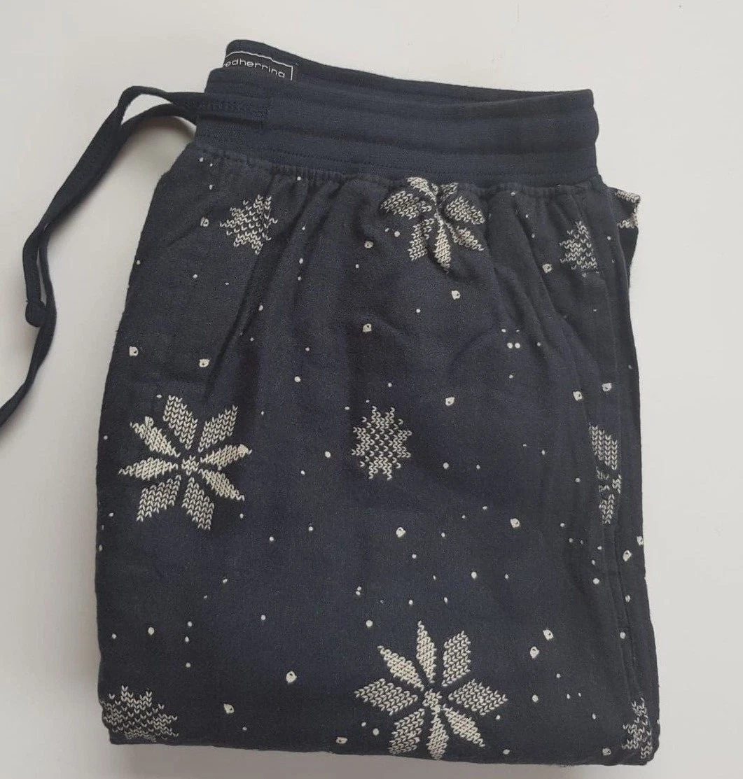 MENS RED HERRING DEBENHAMS XMAS SNOWFLAKE PENGUINS PJ LOUNGE