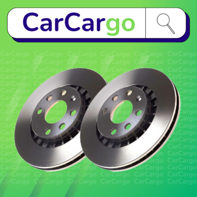 Premium Vented Front Brake Discs Pair Daewoo Lemans 1.5 1990-1995 256 mm