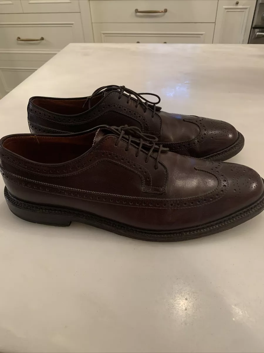 Used Alden x J Crew Longwing Bluchers brown Shoes Men s Size 11.5