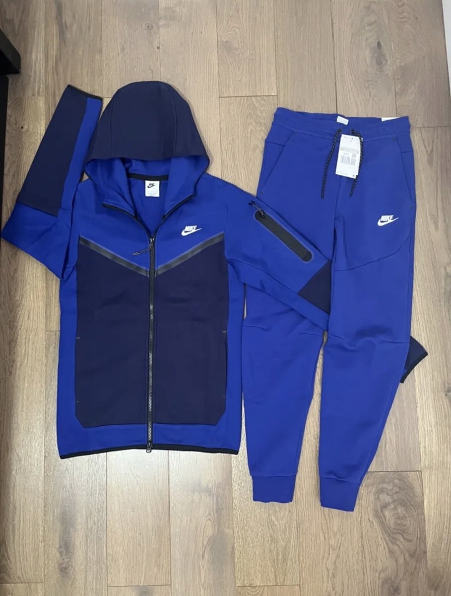 Nike Tech Fleece Royal Blue Large Full Tracksuit BRAND NEW WITH TAGS | eBay