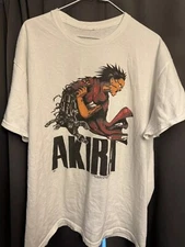 Akira Anime Manga 90's Retro Style White Unisex T shirt Men Women S-5XL