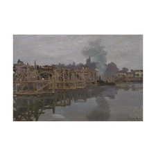 Claude Monet - The Bridge under Repair Hand-painted Oil Painting Wall Art