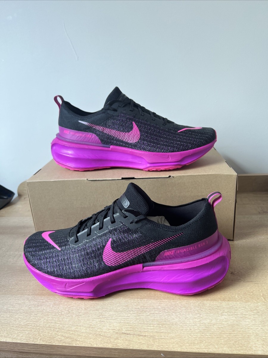 Nike ZoomX Invincible Run FK 3 Black/Fuchsia DR2615-006 Size 14 UK