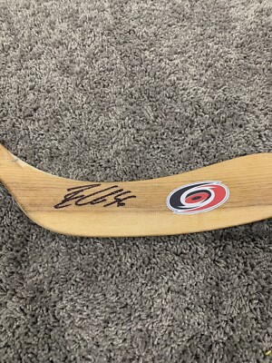 ERIK HAULA Carolina Hurricanes SIGNED Autographed Hockey Stick W