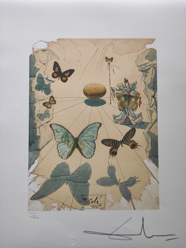 Salvador Dali Hand Signed Lithograph - Silk Allegory | eBay