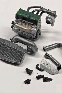 Twin Turbo LSX Model Engine Resin 3D Printed 1:24-1:8 Scale