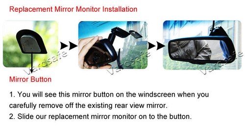 Rear Reverse Backup Camera + Mirror Monitor for Chevrolet Silverado GMC Sierra - Picture 10 of 10