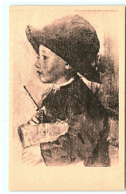 S04-6069, ANTONIO MANCINI, LO SCOLARETTO, ANTIQUE POSTCARD