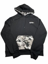 NASA X Primark Black Pullover Hoodie Hooded Sweatshirt XS