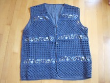 Damen Jeans-Weste /  Ärmellose Jacke  Gr- 3 XL