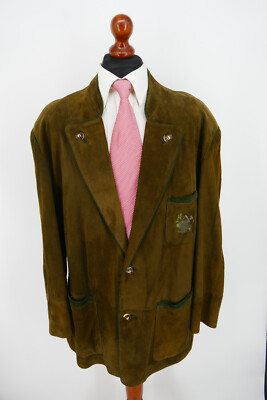 Julius Lang Trachten Lederjacke Gr.27 100% Leder Oktoberfest Top Zustand