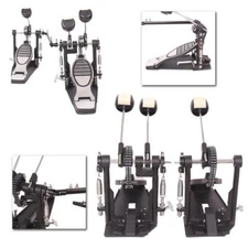 Double Kick Drum Pedal Bass Drum Foot Percussion Double Chain Drive GJazz Music