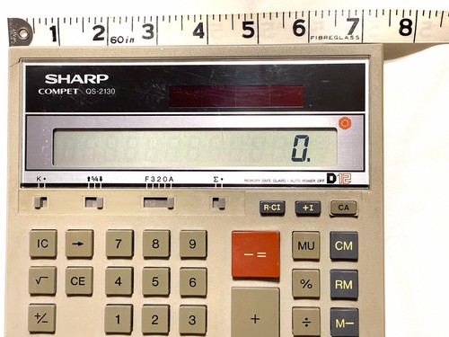 Sharp Compet QS-2130 12-Digit Commercial Desktop Financial Calculator - Picture 8 of 10