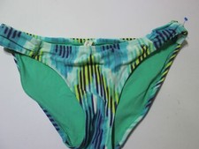 American Eagle Outfitters Womens Size M Bikini Bottom Teal Multi Ruched Side
