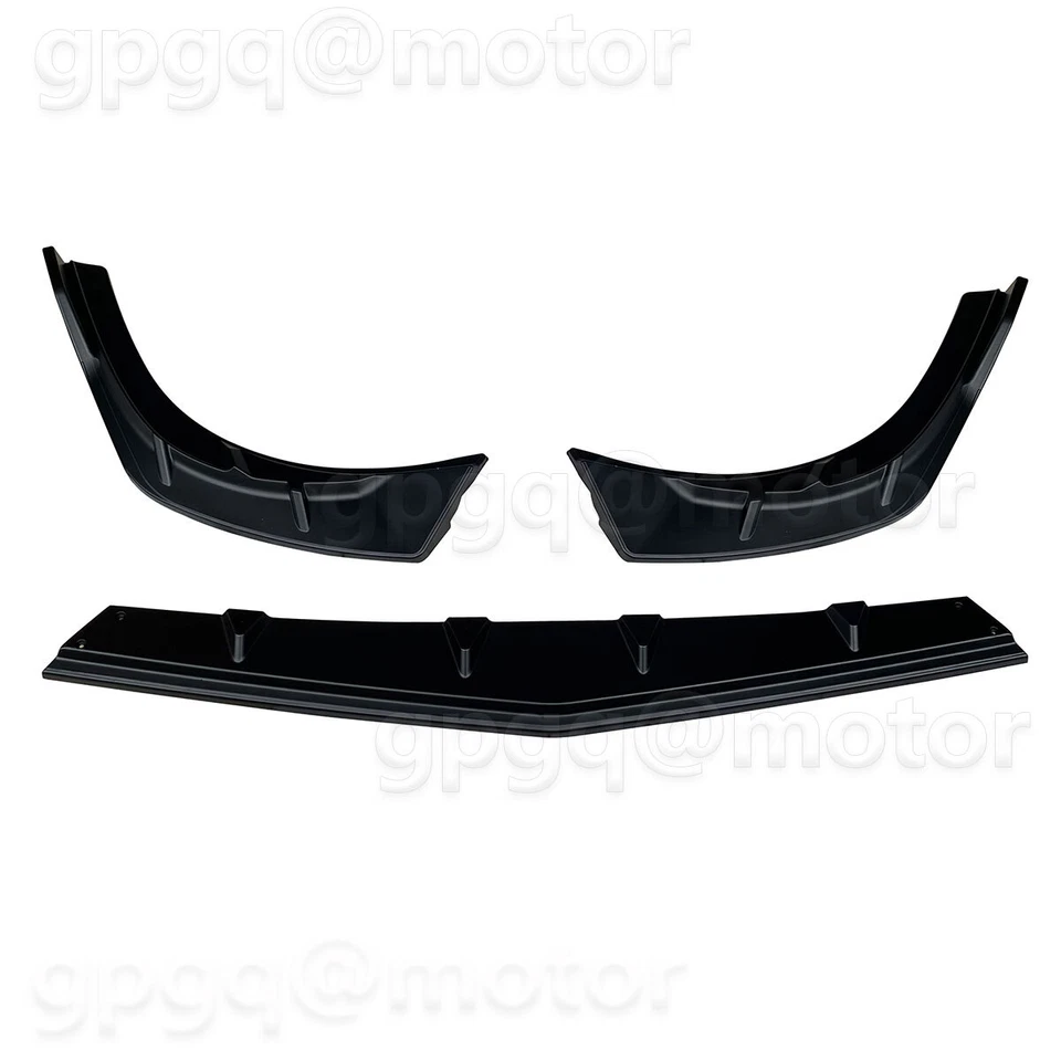 For Toyota Highlander LE XLE 2020-2025 Matte Black Front Bumper Lip Splitter Kit - Image 2 of 4