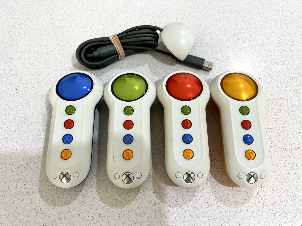 Xbox 360 Buzz Buzzer Game Controllers Wireless Remotes & Sensor +