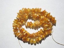 Genuine Baltic Amber Butterscotch w Butter Tumbled Nugget Beads - 8.5-10mm - str