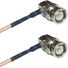 RG316 BNC MALE ANGLE to BNC MALE ANGLE RF Cable Rapid-SHIP LOT