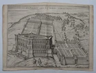 Antique Map - Palace of Caprarola (Italy) - Braun & Hogenberg - Circa 1580