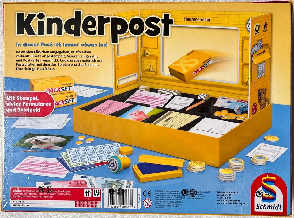 Kinderpost Schmidt Spiele Brettspiel Lernspiel Postfiliale Kinderspiel 40555 Neu - Bild 2 von 4