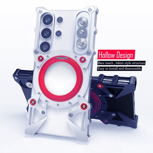 Ring Stand Case For Samsung S25 S24 S23 S22 Ultra FE Aluminum Metal Bumper Cover - Picture 3 of 26