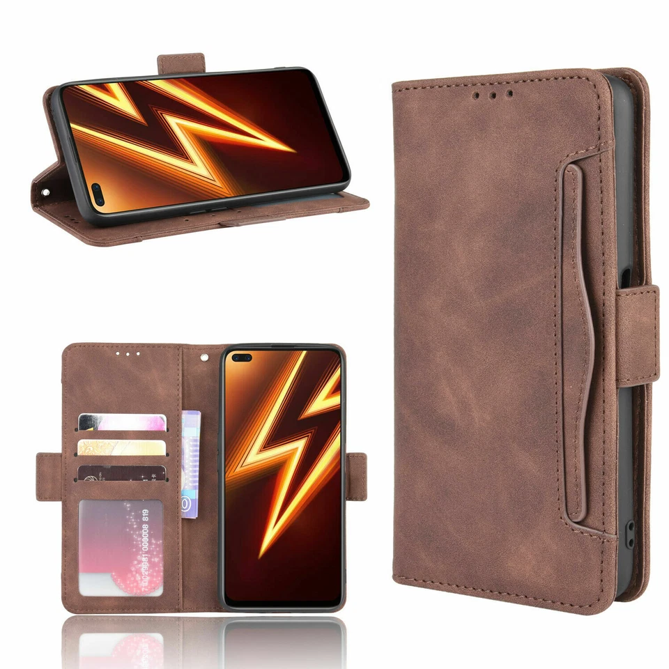For OnePlus Nord N200 5G Case Luxury Flip Leather Wallet Card Slots Cover - Image 4 of 4