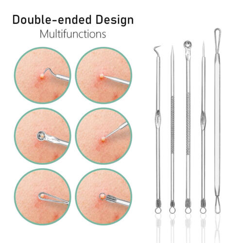 Black Head Pore Needle Black Head Removal Tweezer Facial Pore Cleaner 8pcs - Picture 12 of 12