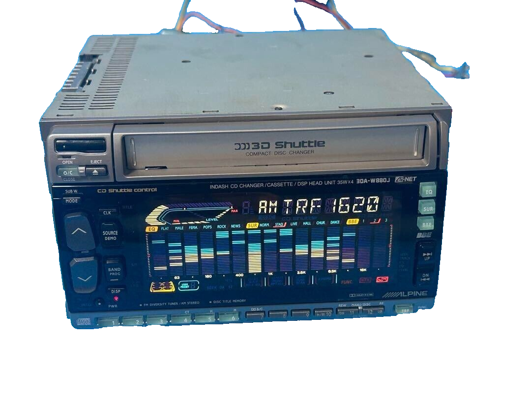 ALPINE 3DA-W880J Car Navigation System Used Good Working Order  Used From Japan