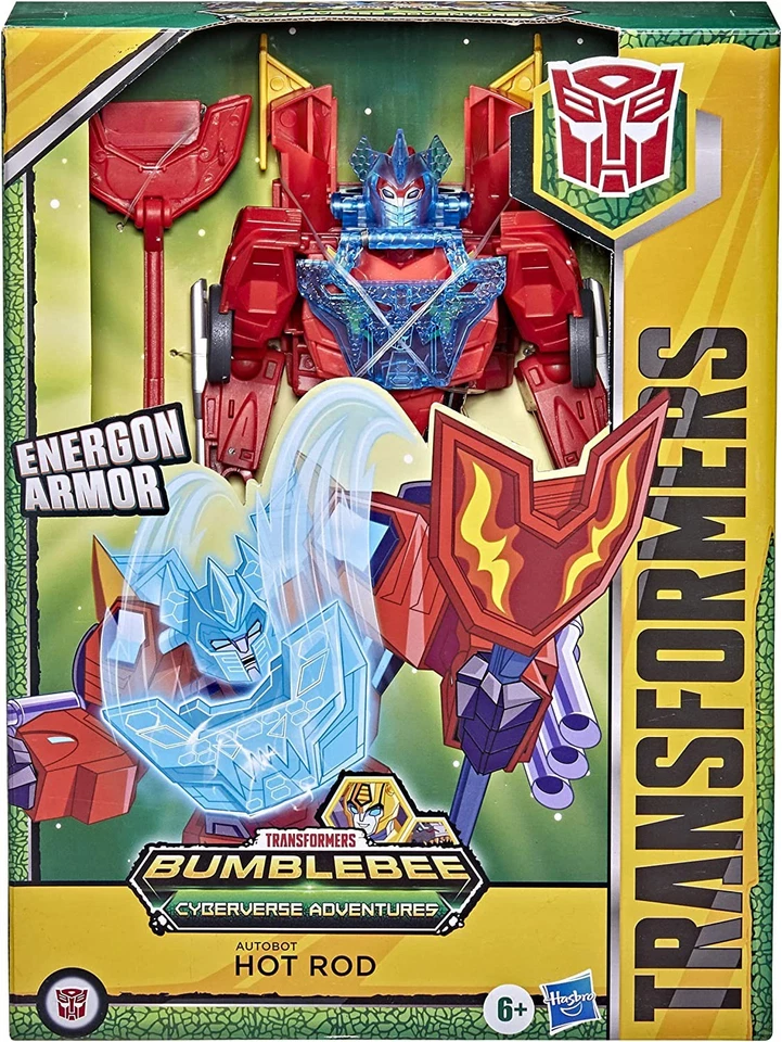 Autobot HOT ROAD ENERGON ARMOR Modello Robot 22cm Transformers ORIGINALE Hasbro - Immagine 4 di 4