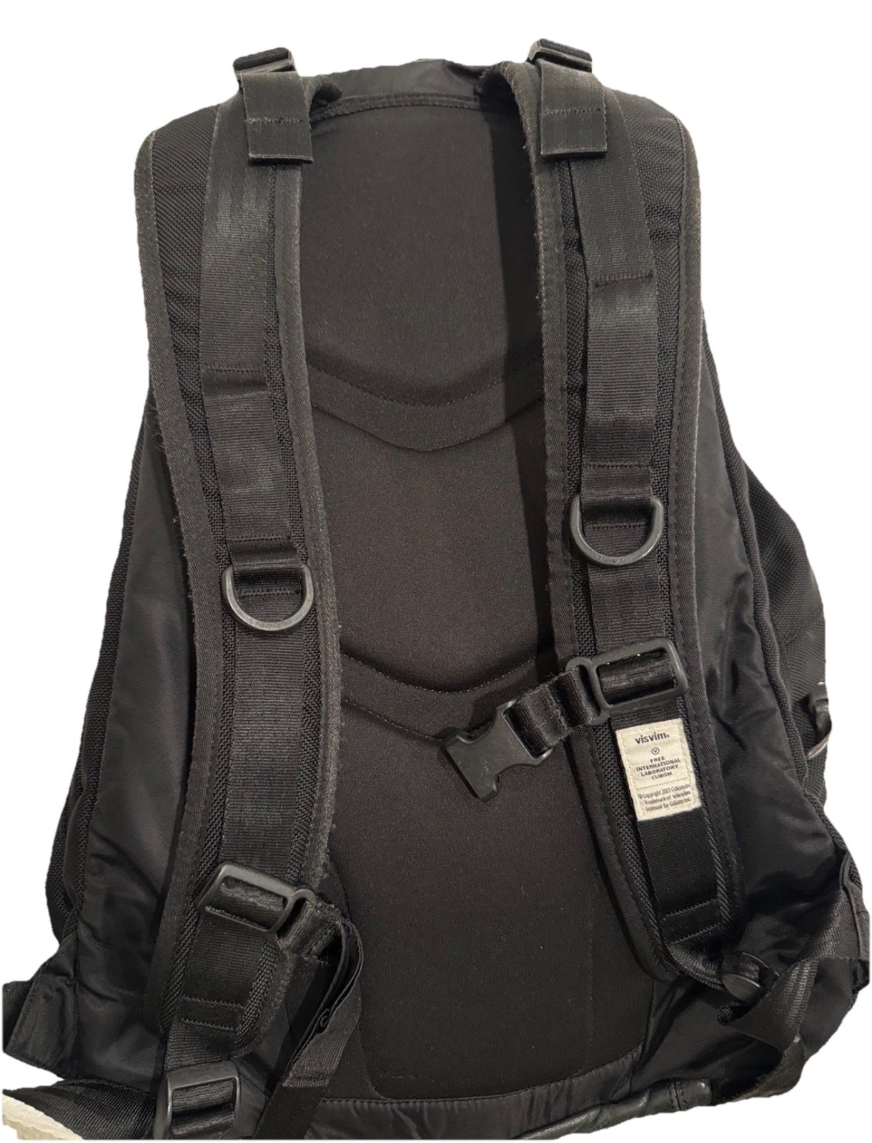 Visvim Ballistic 20L Backpack Black With Leather … - image 3