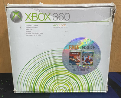 Original White Microsoft Xbox 360 Video Game Empty Console Box Only
