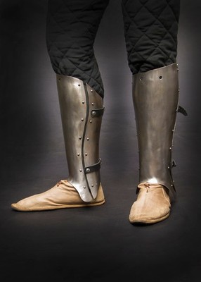 Medieval 3 Plate Legs Greaves Armor Leg Protection Halloween Role-Play Cosplay