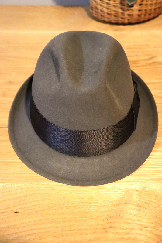 Mens 1950s Resistol Fedora Brown Beaver Fur Felt 3X Kitten Finish Local Pickup