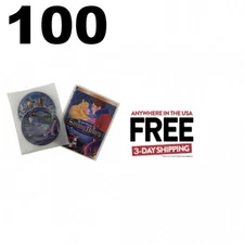 100 Clear 2 Disc White Non Woven CPP Sleeves & DVD Booklet **1-3 DAYS