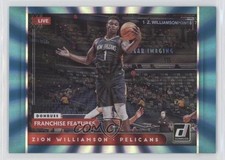 2021 Panini Donruss Franchise Features Holo Teal Laser Zion Williamson #22 9o3