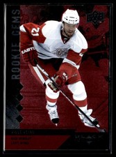 2009-10 Upper Deck Black Diamond Ruby RC Ville Leino 038/100 Detroit Red Wings