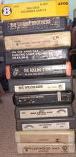 Lot of 11 Pop Rock 8-Track Tapes  KISS, Rolling Stones, FLEETWOOD MAC  