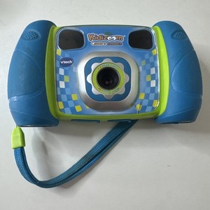 VTech Kidizoom Camera Connect Blue & Green 1.3MP 4x Zoom Tested Works Great Used