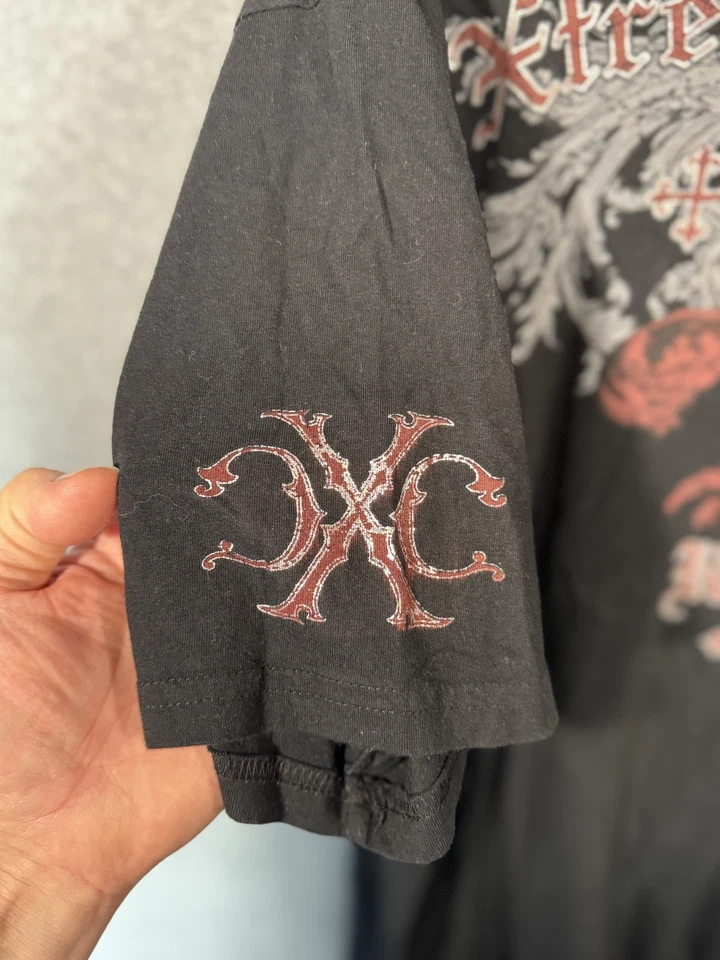 Camisa Xtreme Couture Para Hombres XL Negra Georges St-Pierre Rush Camiseta Gráfica MMA EE. UU. Foto 4 de 4