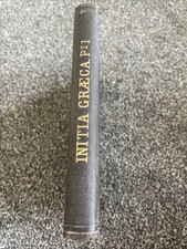 Initia Graeca Part 1 First Greek Course William Smith 1890 HB book #31