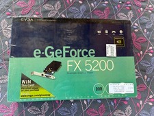 Factory Sealed - EVGA NVIDIA e-GeForce FX 5200 128MB DDR AGP Video Card