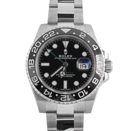 Rolex 116710LN GMT-Master II 40 mm Ceramic Bezel Black Dial Box & Papers 2017