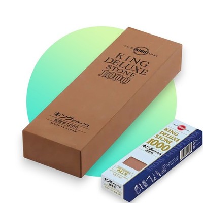 King Japanese Waterstone - Medium 1000g perfekte Schärfung Küchenmesser