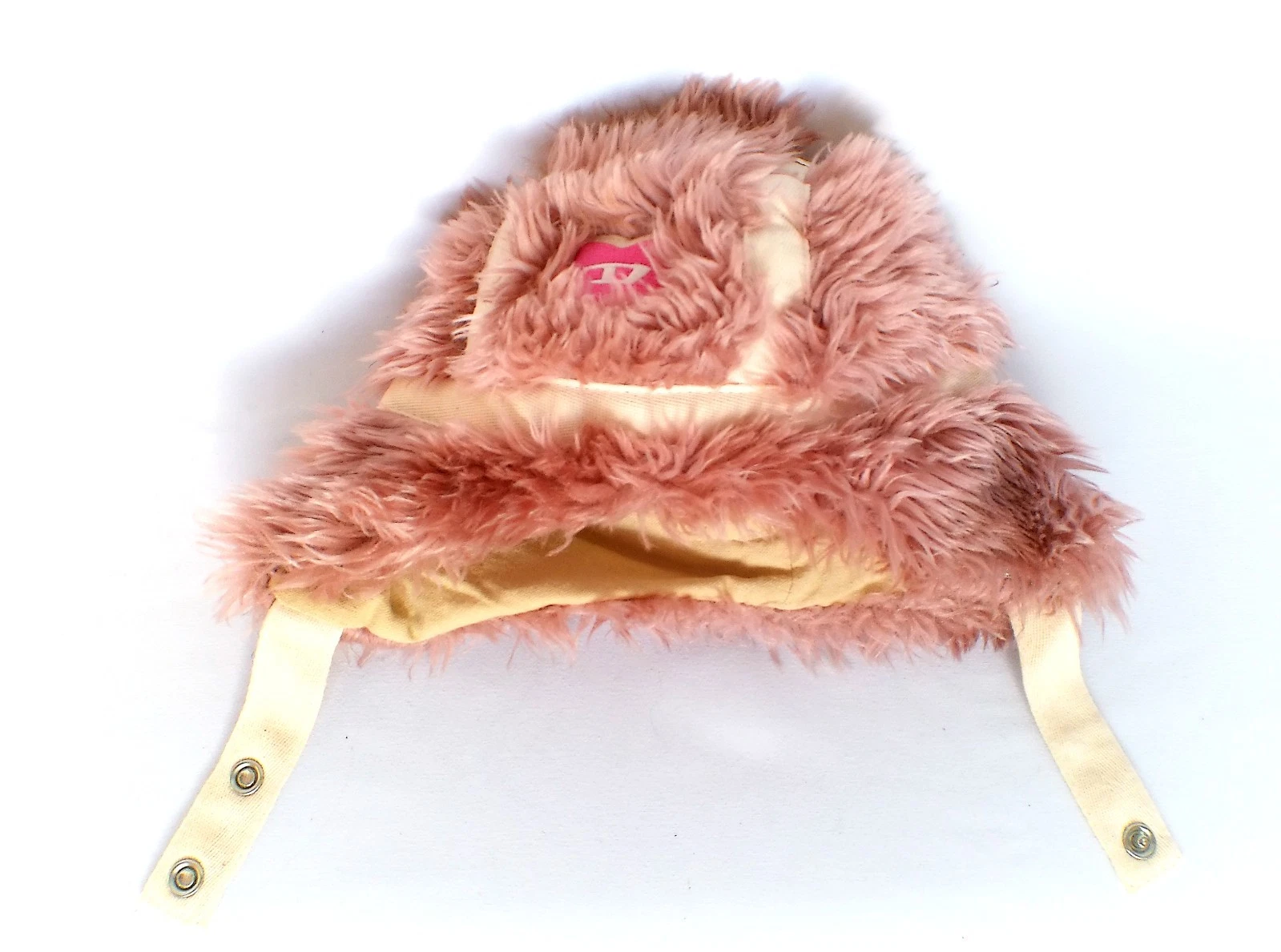 Diesel Kids Pink Fluffy Winter Hat Age 3-6 Months