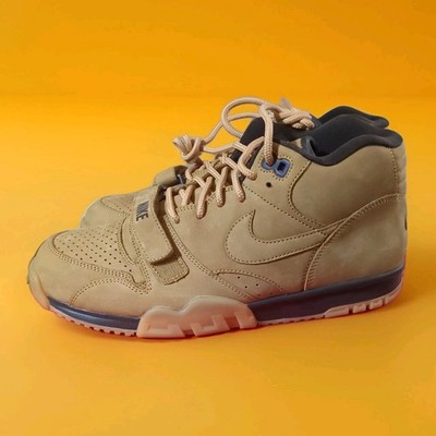 New Men 8 Nike Air Trainer 1 Mid Premium QS flax 2014 Wheat ''Timb'' Brown Gum 201