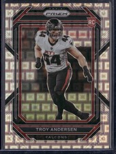 2022 Panini Prizm Troy Andersen Pandora Prizm RC 361/400 #394 Atlanta Falcons
