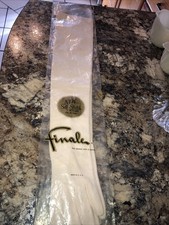 Vtg Womens All Sizes Nylon Long Formal Opera Gloves 21  Pale Pink/Cream. SB