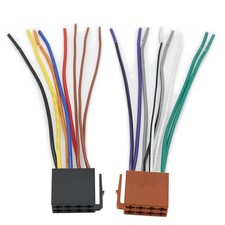 ISO Car Radio Stereo Wiring Harness Connector Replacement for Multi-colored