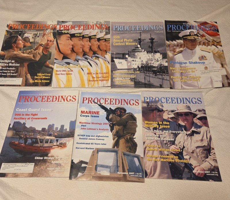 PROCEEDINGS MAGAZINE  Lot of 7 Issues from 2007