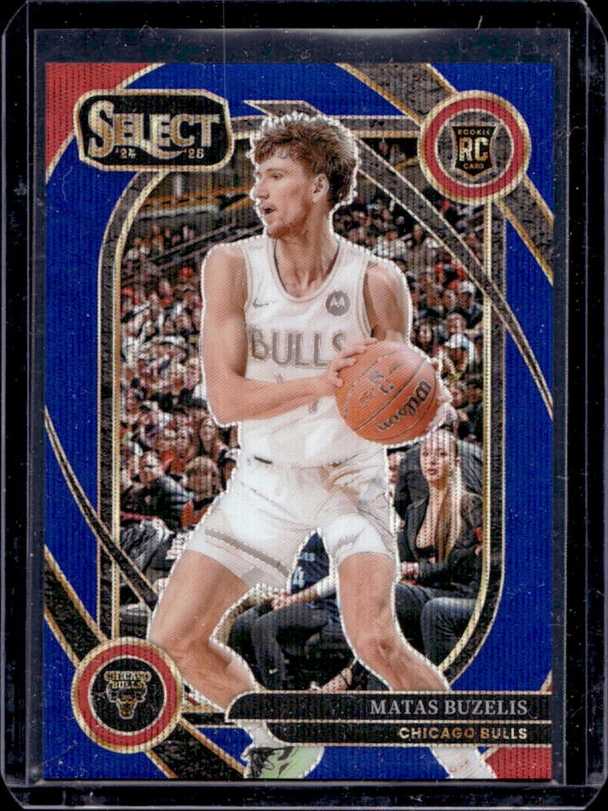 2024-25 Select Matas Buzelis Courtside RC Blue Wave Prizm #8/75 Bulls